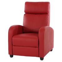 RELAXSESSEL Rot - Rot, Textil (72/105/92cm) - MCW
