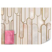 FOTOTAPETE für Wohnzimmer Abstraktion Art Deco 350x256 - Beige/Rosa, Papier (350/256cm) - Muralo