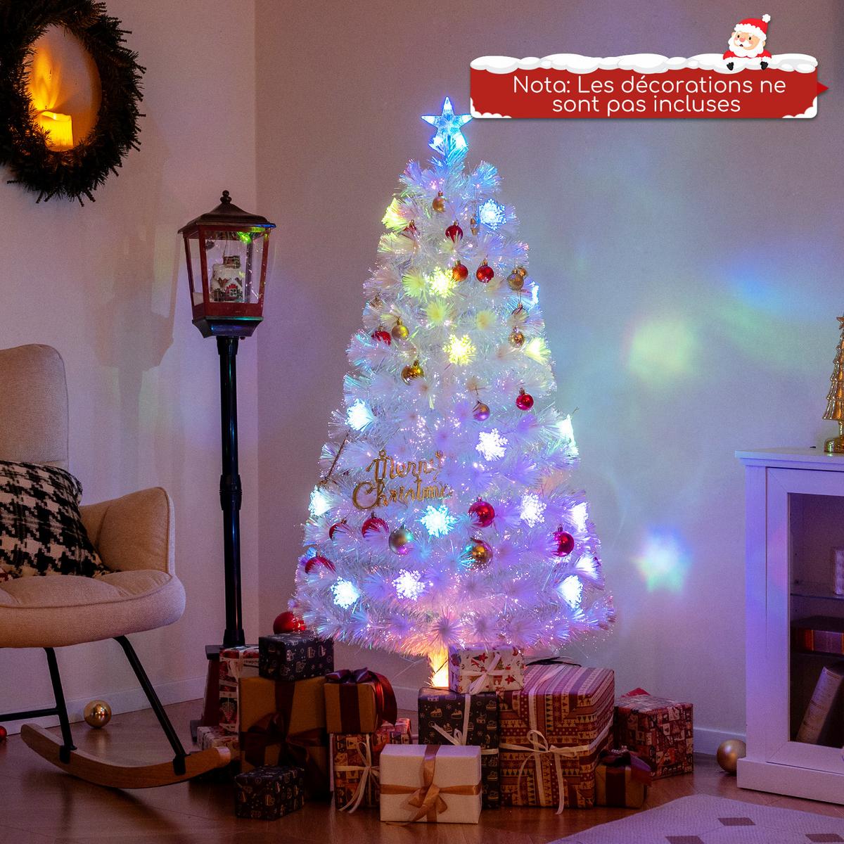 TANNENBAUM Weiß - Weiß, Kunststoff (120cm) - COSTWAY