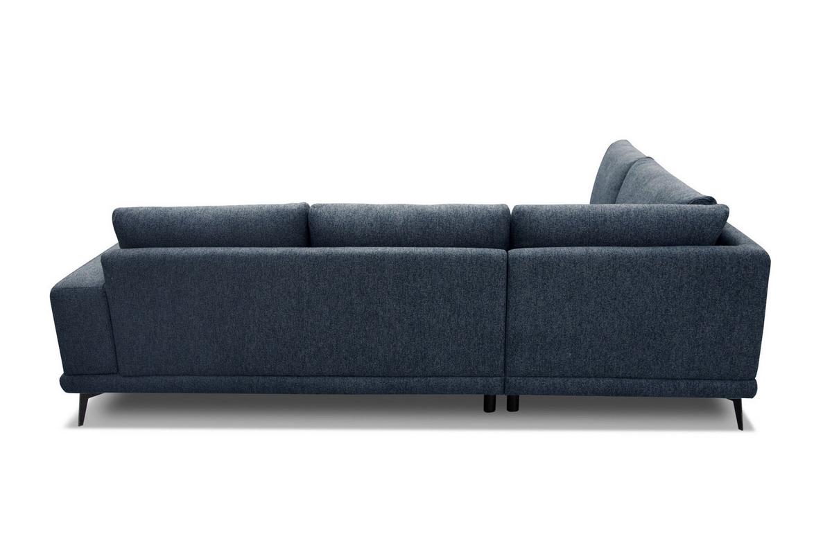 ECKSOFA MEDIOLANE 5-Sitzer, dunkelblau - Dunkelblau, Holzwerkstoff/Textil (219/282cm) - Wozimo