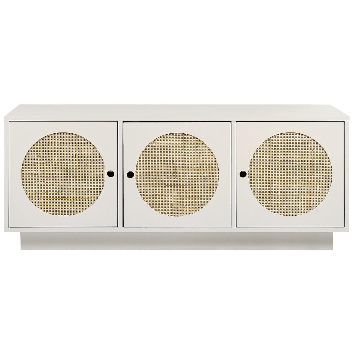 SCHRANK Weiß Uyuni - Weiß, Holzwerkstoff (120/40/40cm) - Beliani