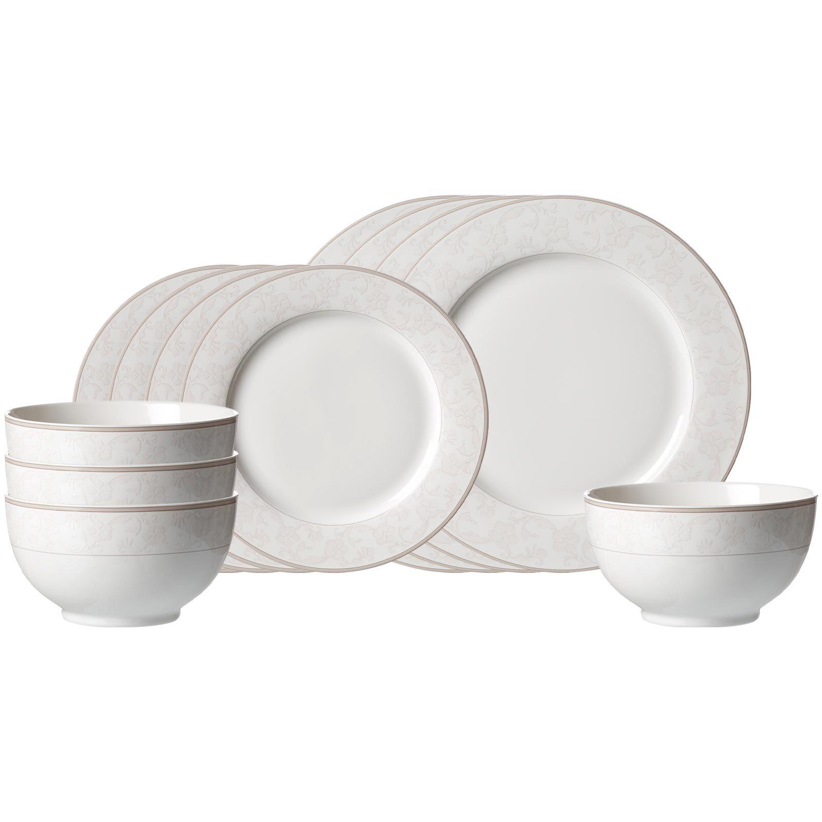 BASIC-SET Isabella beige 12-tlg. - Beige, Keramik (2/2/2cm) - Ritzenhoff Breker