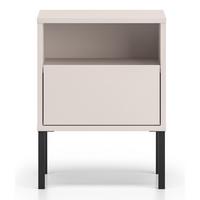 NACHTTISCH Barnee Kaschmir 40 cm - Taupe/Schwarz, Holzwerkstoff (40/53/34cm) - Selsey