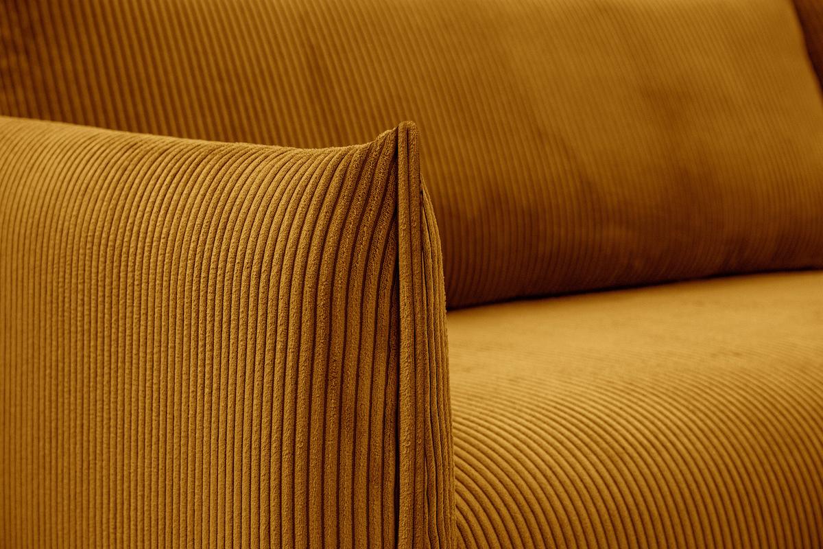 ECKSOFA TAUER 5-Sitzer, honig - Schwarz/Honig, Holzwerkstoff/Kunststoff (292/174cm) - Wozimo