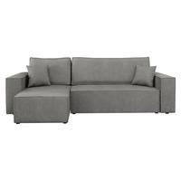 ECKSOFA Karl - Schwarz/Grau, Holz/Kunststoff (244/145cm) - MIRJAN24
