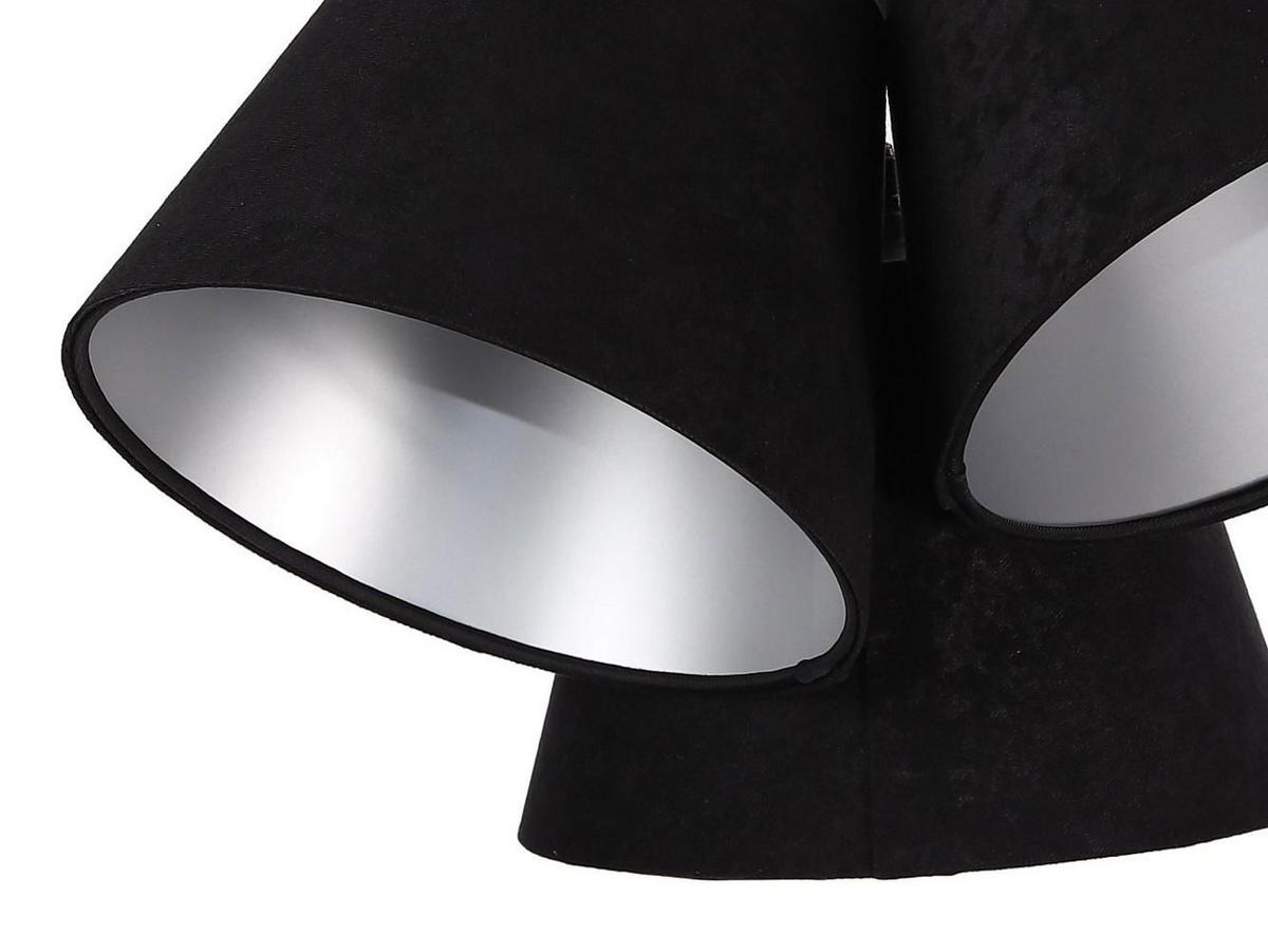 HÄNGELEUCHTE Schwarz 26/19 cm - Silberfarben, Kunststoff (26/0.8/19cm) - ONZENO