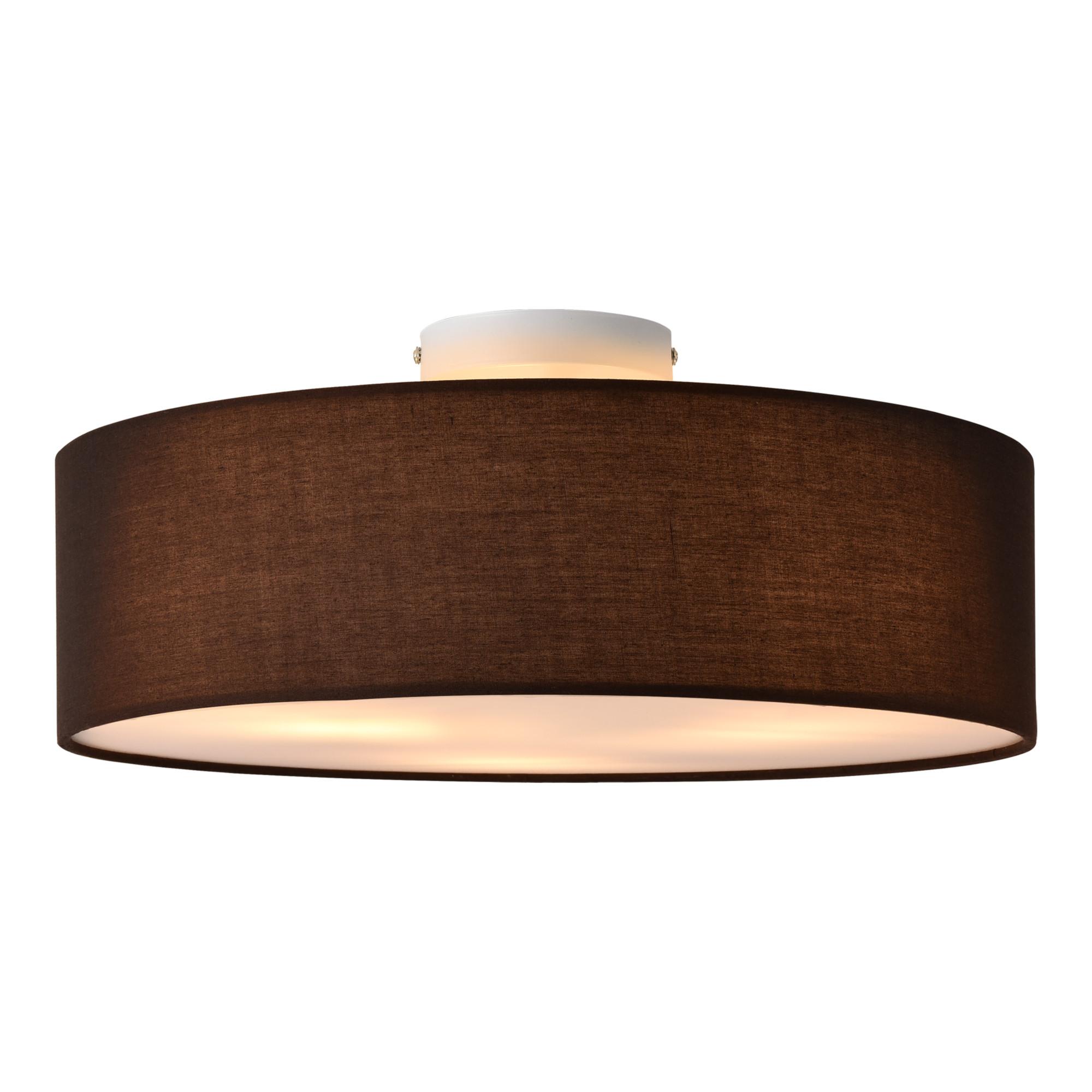 DECKENLEUCHTE Omaha - Braun, Kunststoff (45/45/17cm) - lux.pro