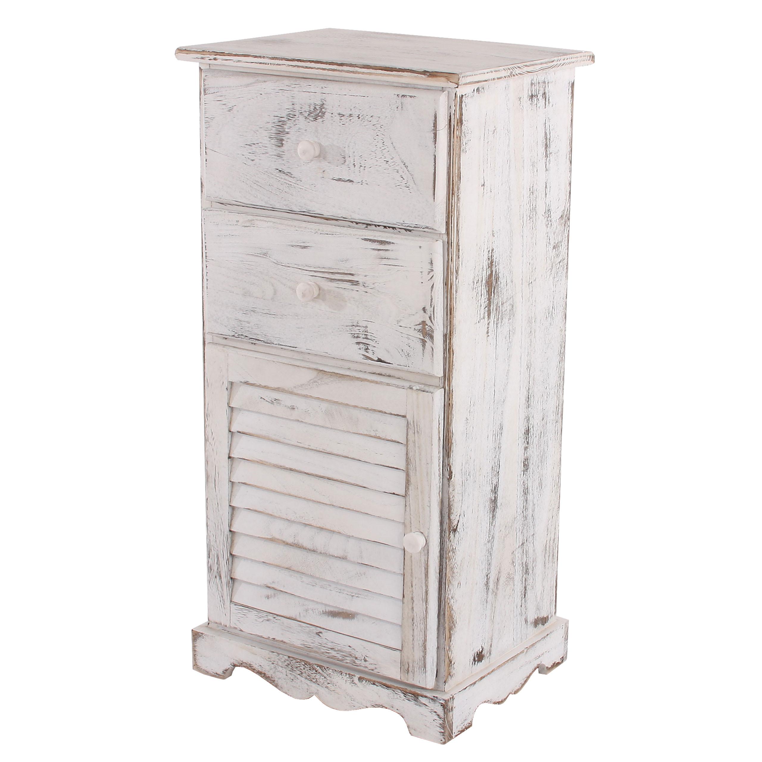 KOMMODE SCHRANK Weiß - Weiß, Holz (40/81/32cm) - MCW