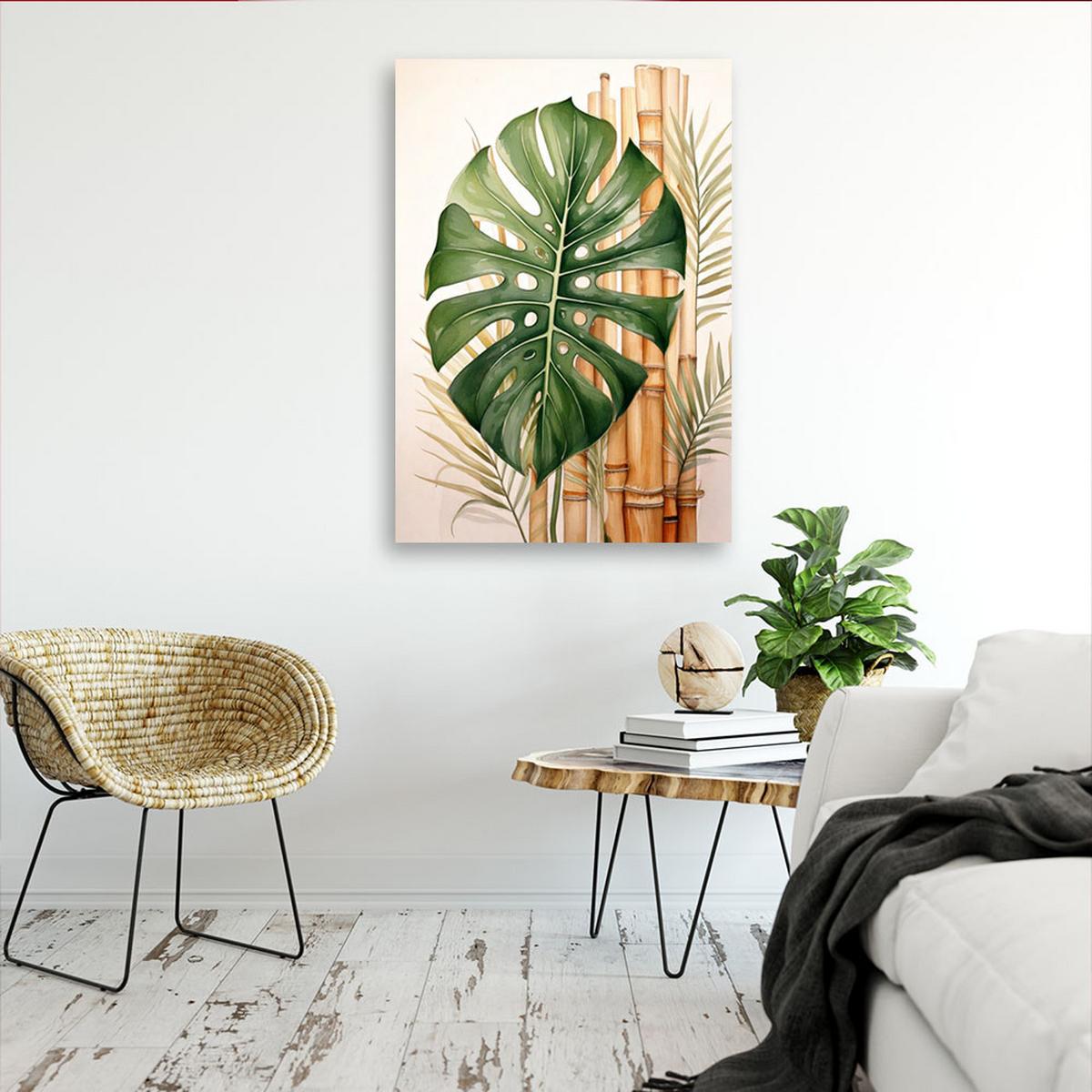 LEINWANDBILD Natur und Botanik 30x45cm - Grün, Textil (30/45cm) - Feeby