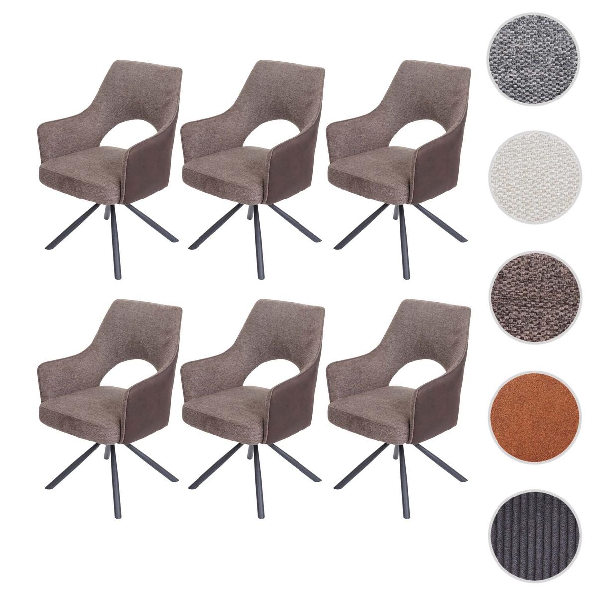 ESSZIMMERSTUHL Braun, Dunkelbraun - Dunkelbraun/Braun, Textil (57/89/52cm) - MCW