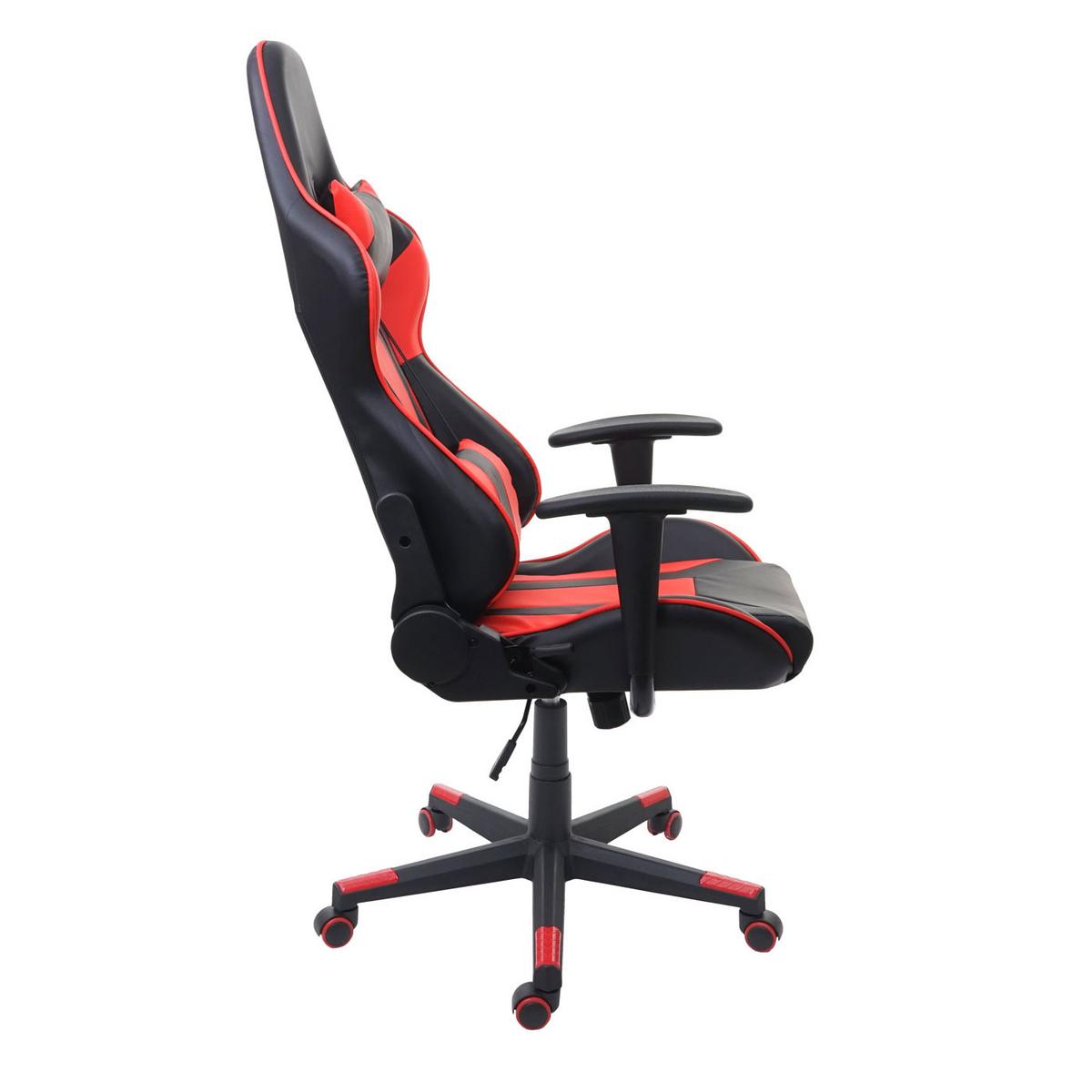 BÜROSTUHL Schwarz, Rot - Rot/Schwarz, Textil (67/136/69cm) - MCW