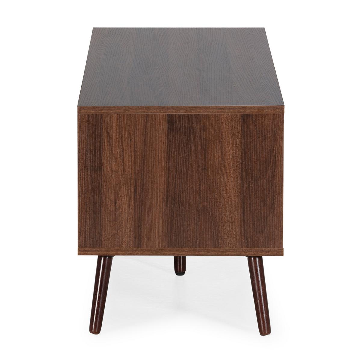 TV-ELEMENT Lluvia 3 Türen, Walnuss-Effekt - Walnussfarben, Holzwerkstoff (130/45/40cm) - VS Venta-stock