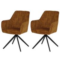 ESSZIMMERSTUHL Senfgelb 2er-Set - Currygelb/Gelb, Textil (57/85/60cm) - MCW