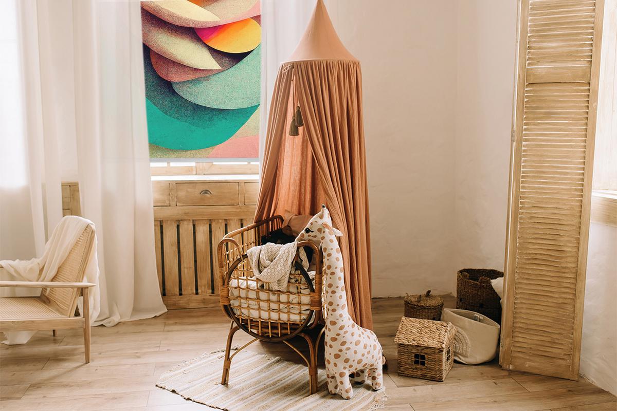 INNENROLLO - Fensterrollo - Rollo - 100x180 cm - Abstraktion - Pink, Kunststoff (100/180/0.5cm) - TULUP