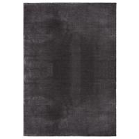 HOCHFLORTEPPICH Antirutsch Uni ALDAN Polyester Anthrazit 140 x 200 cm - Anthrazit, Textil (140/200cm) - KADIMA DESIGN