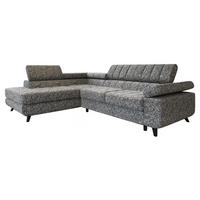 ECKSOFA Nord Premium, Seite: Links - Anthrazit/Grau, Holz/Textil (264/203cm) - MIRJAN24