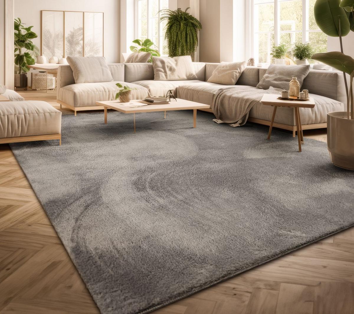 FLACHWEBETEPPICH Grau 80 x 300 cm - Grau, Kunststoff (80/300cm) - TT Home