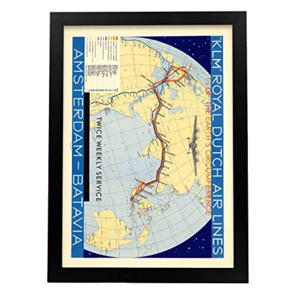 POSTER Klm-Fluggesellschaft A3 Rahmenlos - Klar, Papier (29.7/5/42cm) - Nacnic