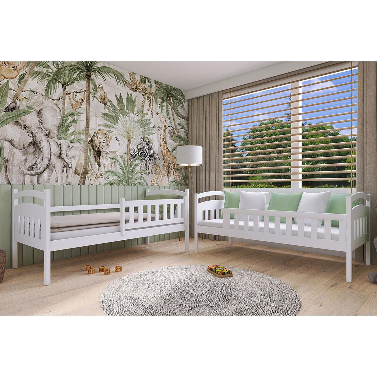 BETT 90/200 Jules Weiß - Weiß, Holzwerkstoff (90/200cm) - Petits-meubles