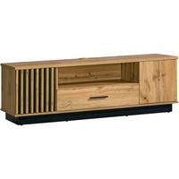 LOWBOARD KIMA 155/50,6/40 cm, Eiche Wotan - Eiche Wotan, Holzwerkstoff (155/50.6/40cm) - MASSENO