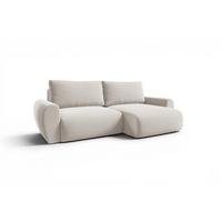 ECKSOFA Galan Mit Schlaffunktion - Weiß, Holzwerkstoff/Textil (153/253cm) - Fun Möbel