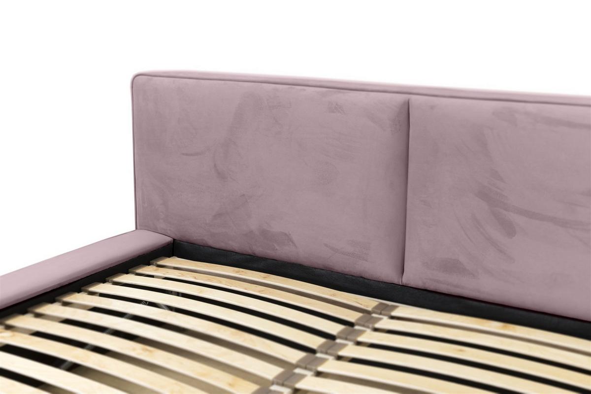 POLSTERBETT Lexie In Riviera Komplett - Rosa, Holzwerkstoff/Textil (160/200cm) - Fun Möbel