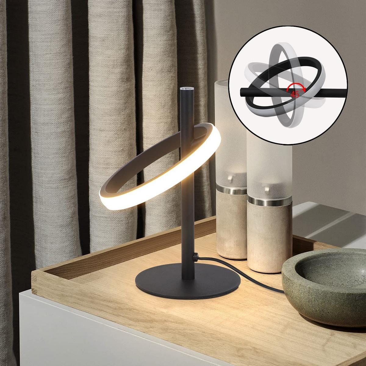 LED-TISCHLEUCHTE Siegen 12.5/12.5/23 cm - Schwarz, Metall (12.5/12.5/23cm) - Nettlife