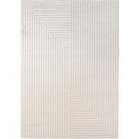 TEPPICH Outdoor ENGADIN in Creme, im Skandi-Stil mit 3D-Design, aus Polypropylen, 200 x 290 cm - Beige, Textil (290/200cm) - KADIMA DESIGN