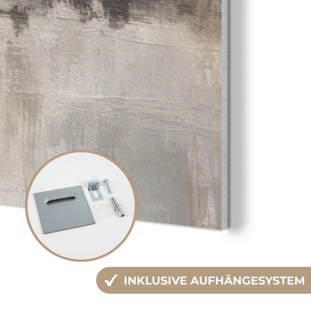 AKUSTIKBILD Moderne Kunst - Abstrakt - Beige Wanddeko 70x50 cm - Beige, Kunststoff (70/50/0.9cm) - MuchoWow