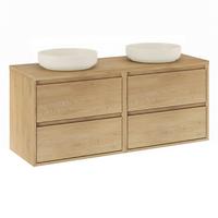 DOPPELWASCHTISCH 120cm Edmé Holz - Braun, Holzwerkstoff (120/52.2/46cm) - Petits-meubles