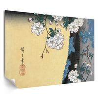 POSTER - 59x42 cm (A2) - Utagawa Hiroshige - Kirschblüten - Weiß, Textil (59.4/42/0.1cm) - TULUP
