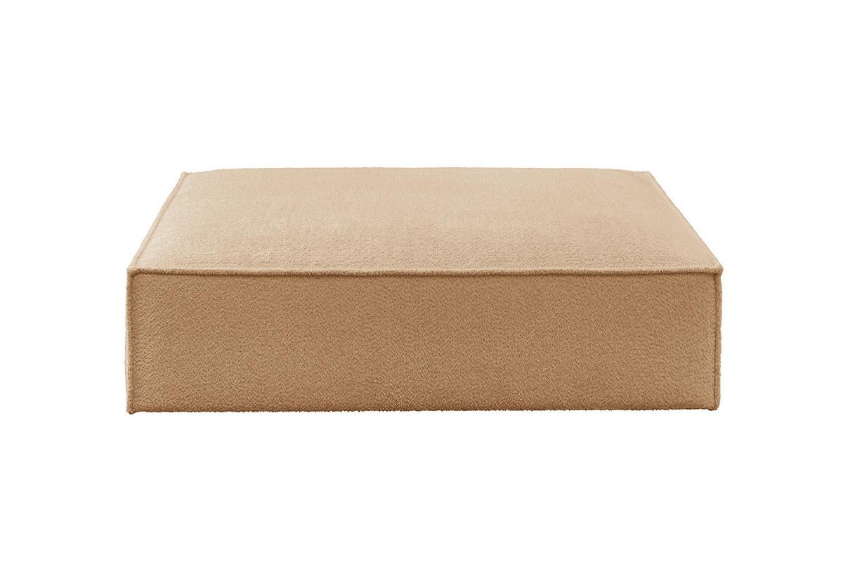 POLSTERHOCKER CARMO Braun Flachgewebe - Braun, Textil (145/43/100cm) - KAWOLA