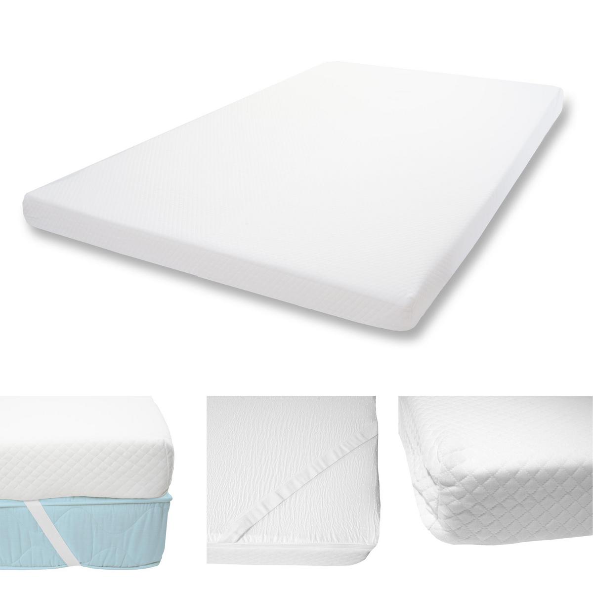 KALTSCHAUM-MATRATZENTOPPER 10CM Weiß - Weiß, Textil (200/140/10cm) - MCW