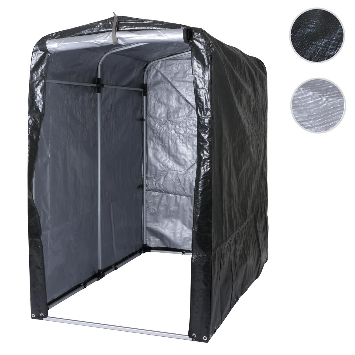 GERÄTEHAUS Anthrazit - Anthrazit, Metall (121/201/201cm) - MCW