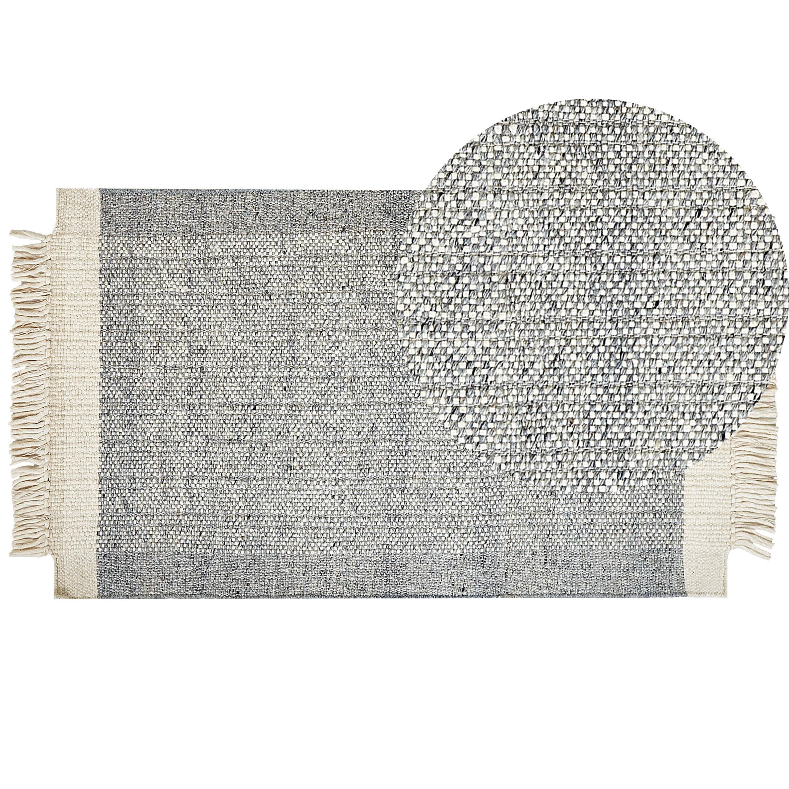 KURZFLOR-TEPPICH Tatlisu 150/80 cm - Grau, Textil (80/150cm) - Beliani