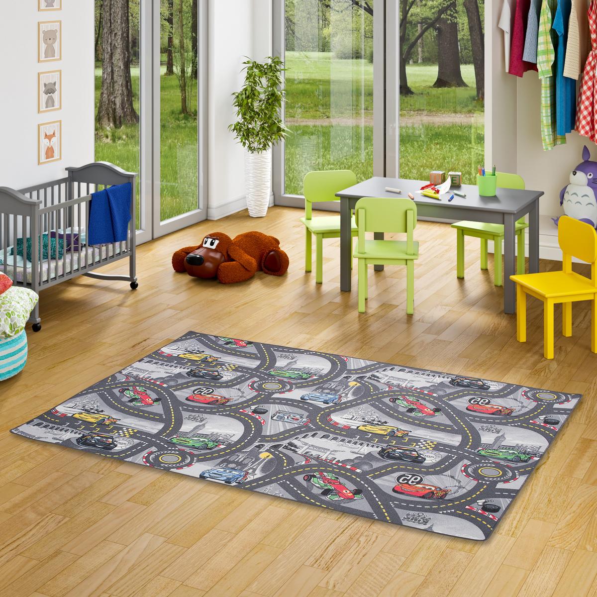KINDER UND SPIELTEPPICH DISNEY CARS - Grau, Textil (160/200cm) - Snapstyle