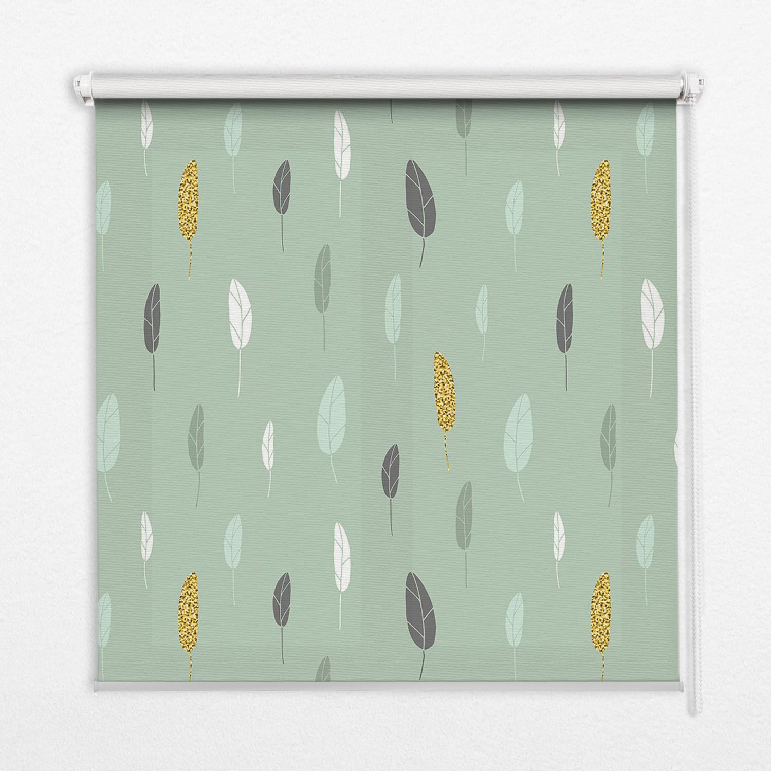INNENROLLO - Fensterrollo - Rollo - 60x40 cm - Bunte Bäume - Grün, Kunststoff (60/140/0.5cm) - TULUP
