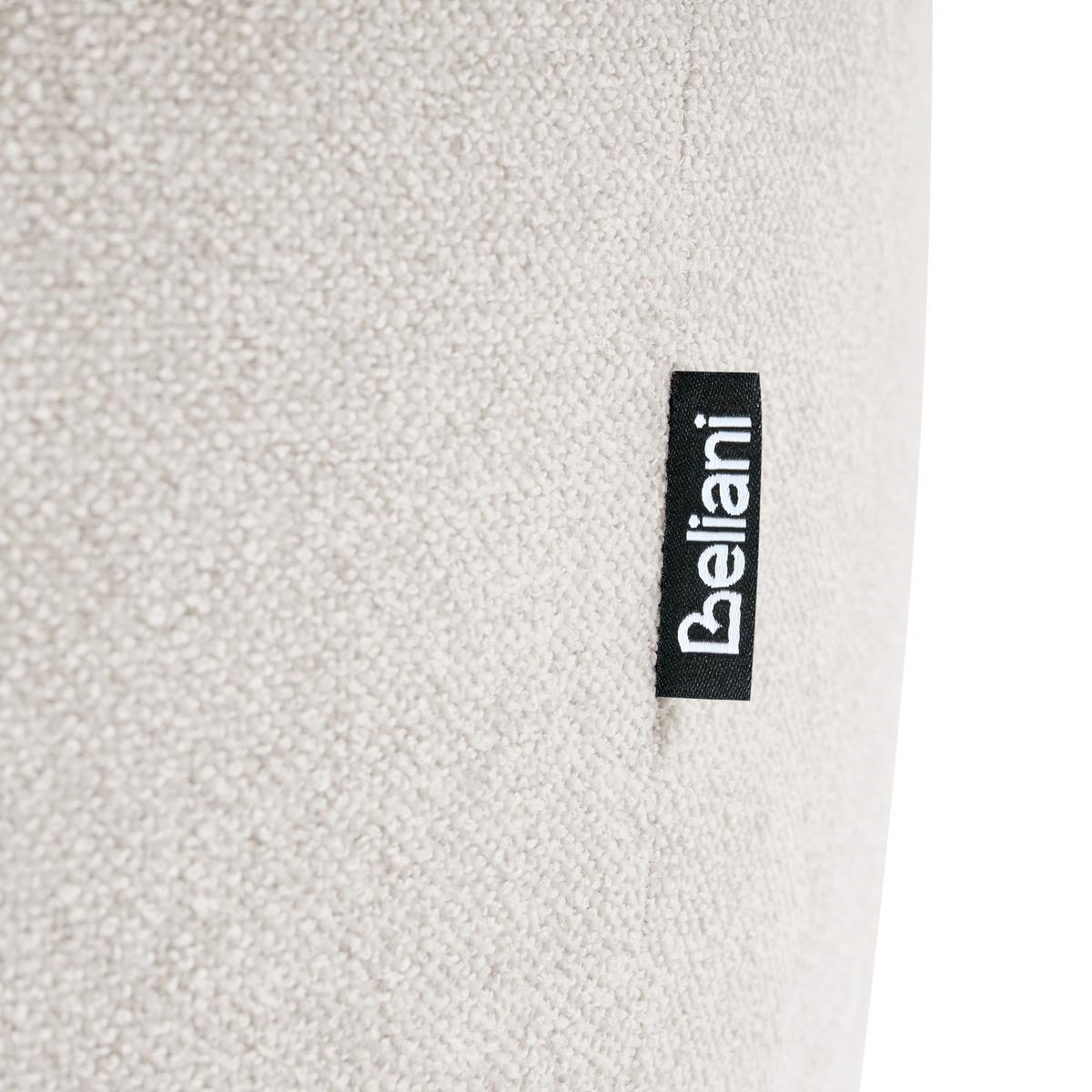 OTTOMANE Stoff Weiß Hogbo - Weiß, Textil (100/45/70cm) - Beliani