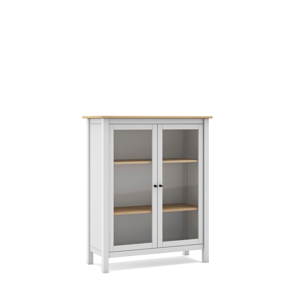 ESSZIMMERSCHRANK Misti Weiß 90/40/110 cm - Weiß, Holz (40/110/90cm) - Calicosy