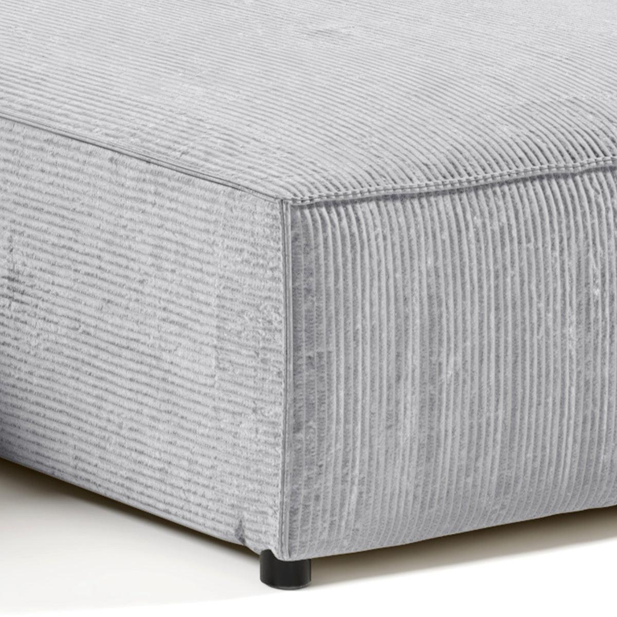ECKSOFA Isaac 4 Sitzplätze Hellgrau - Grau, Holzwerkstoff (294/185cm) - Petits-meubles