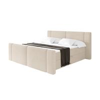 BOXBETT mit Matratze H3 - EVON Zanozek - 180x200 cm Beige - Ecru, Holzwerkstoff (180/200cm) - ALTDECOR