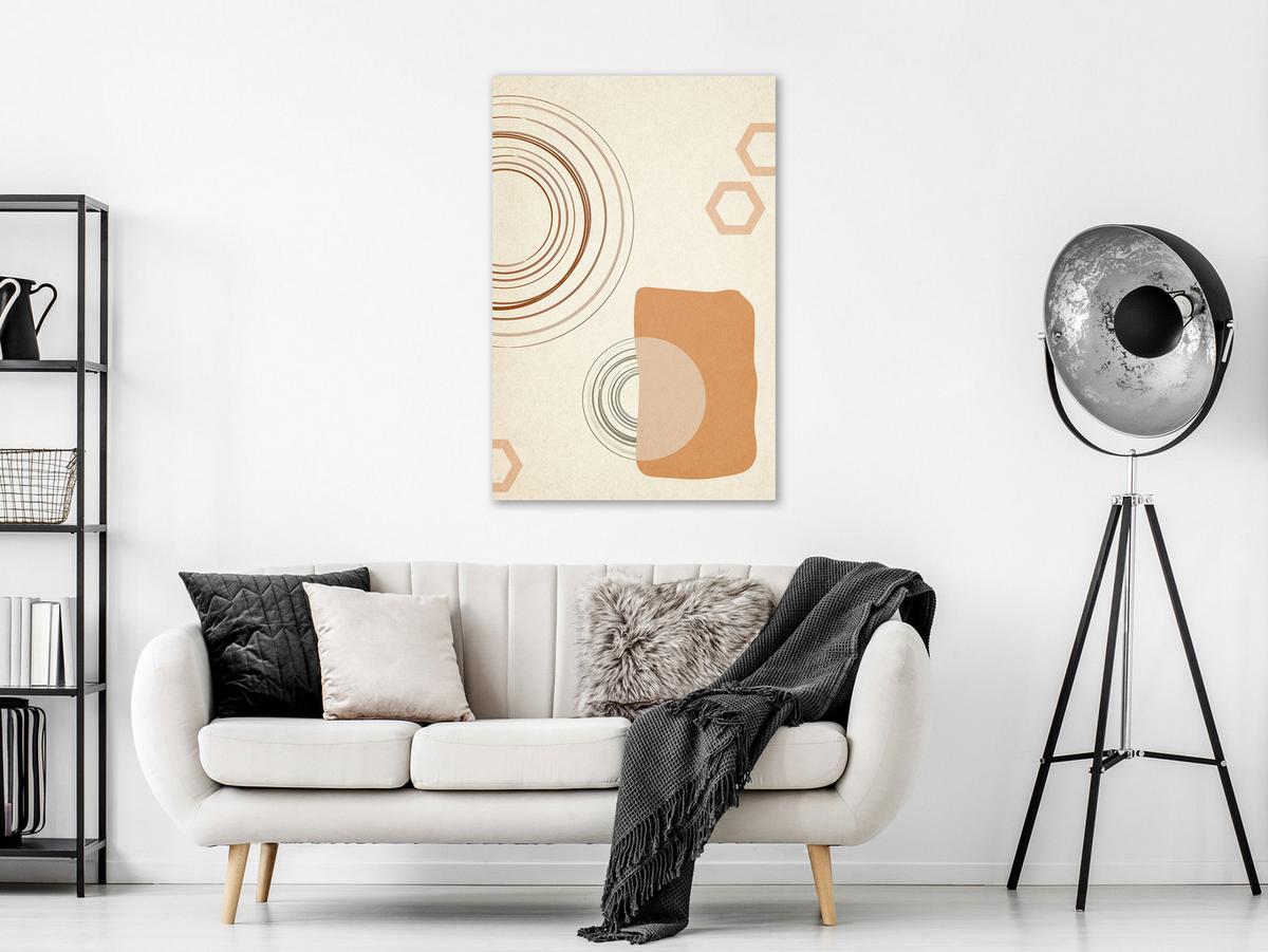 KUNSTDRUCK Braun 60/90 cm - Braun, Textil (60/90cm) - KUNSTLOFT