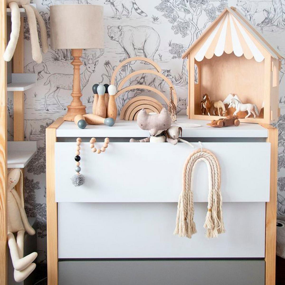 KINDERKOMMODE Weiß und grau - Weiß, Holzwerkstoff (100/86.5/50cm) - Petits-meubles