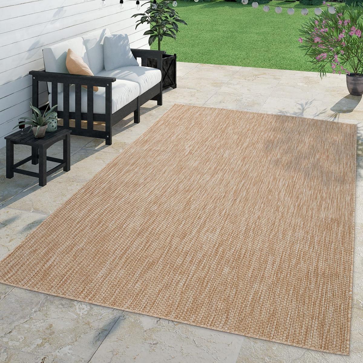OUTDOORTEPPICH Beige 150 x 150 cm - Beige, Kunststoff (150/150cm) - TT Home
