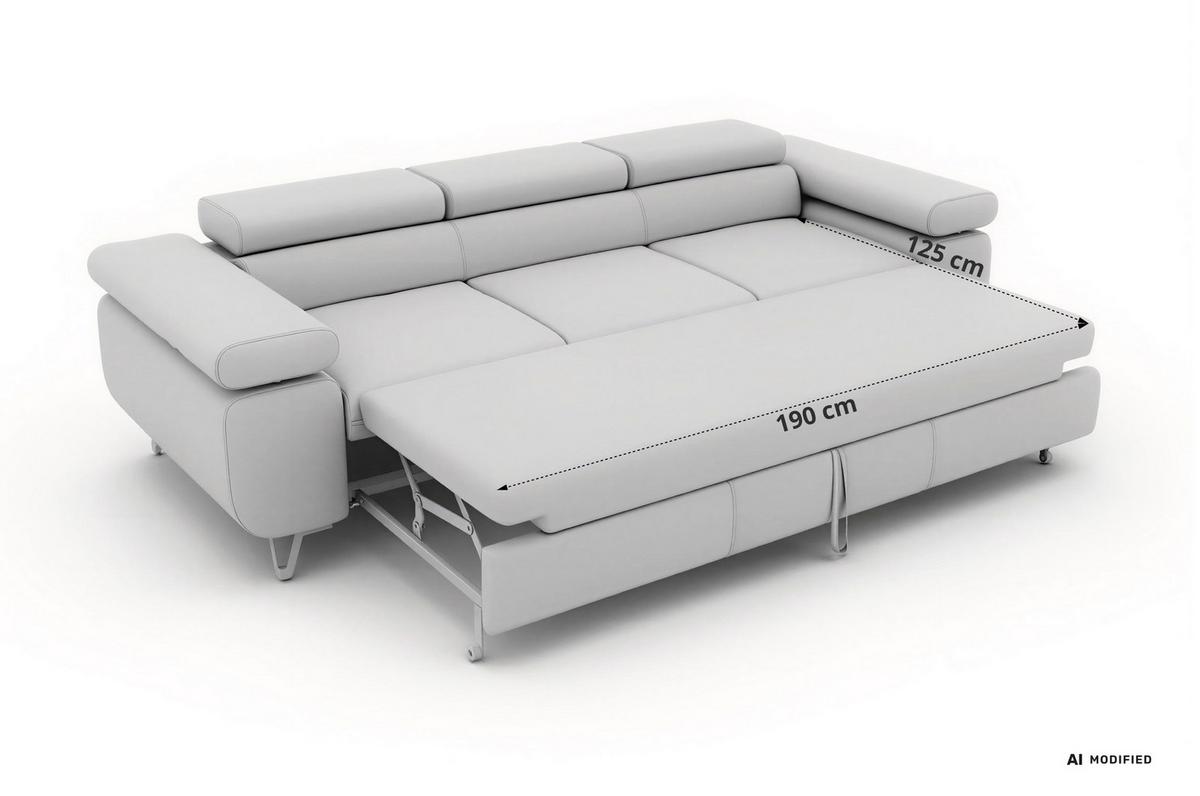 SITZGARNITUR PETERS 2+3 - Hellbraun Cord - Hellbraun/Schwarz, Textil/Metall (262/76/99cm) - MKS