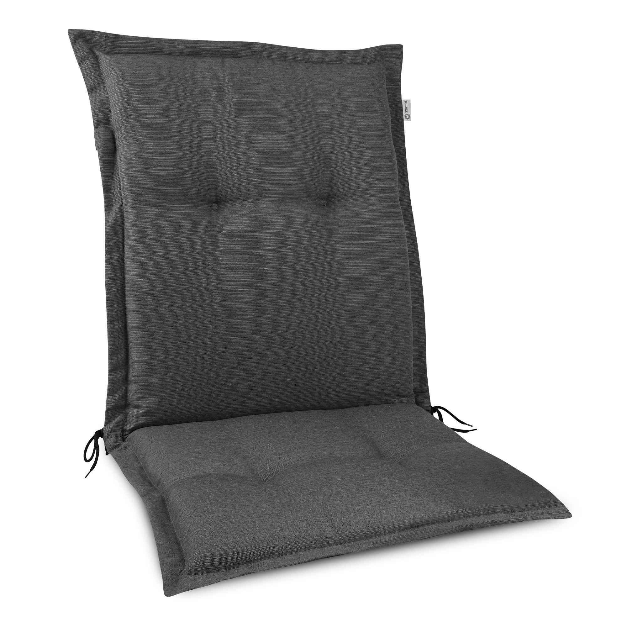 NIEDERLEHNERAUFLAGE HighLux NL 105/50/7cm Anthrazit - Anthrazit, Textil (50/7/105cm) - Beautissu 