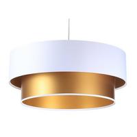 HÄNGELEUCHTE Gold 40/20 cm - Goldfarben/Weiß, Kunststoff (40/1/20cm) - ONZENO