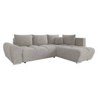 ECKSOFA Forest, Seite: Rechts - Schwarz/Grau, Holz/Kunststoff (290/183cm) - MIRJAN24