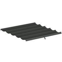 ERSATZDACH, Polyester, Dunkelgrau - Dunkelgrau, Kunststoff (255/6/250cm) - Outsunny