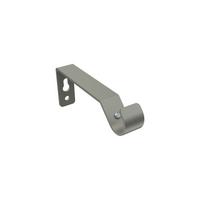 TRÄGER FÜR GARDINENSTANGEN 16 mm Ø, Olymp 1-läufig, Chrom matt - Nickelfarben, Metall (10/5.2/1.6cm) - INTERDECO